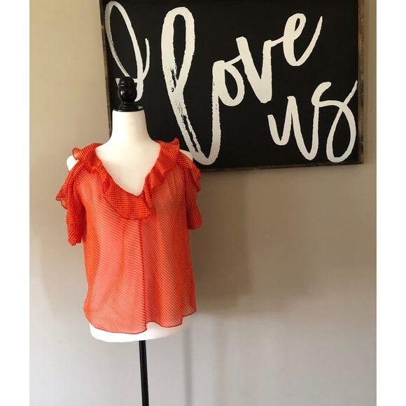 Kimchi Blue Printed Cold Shoulder Blouse - Picture 5 of 10